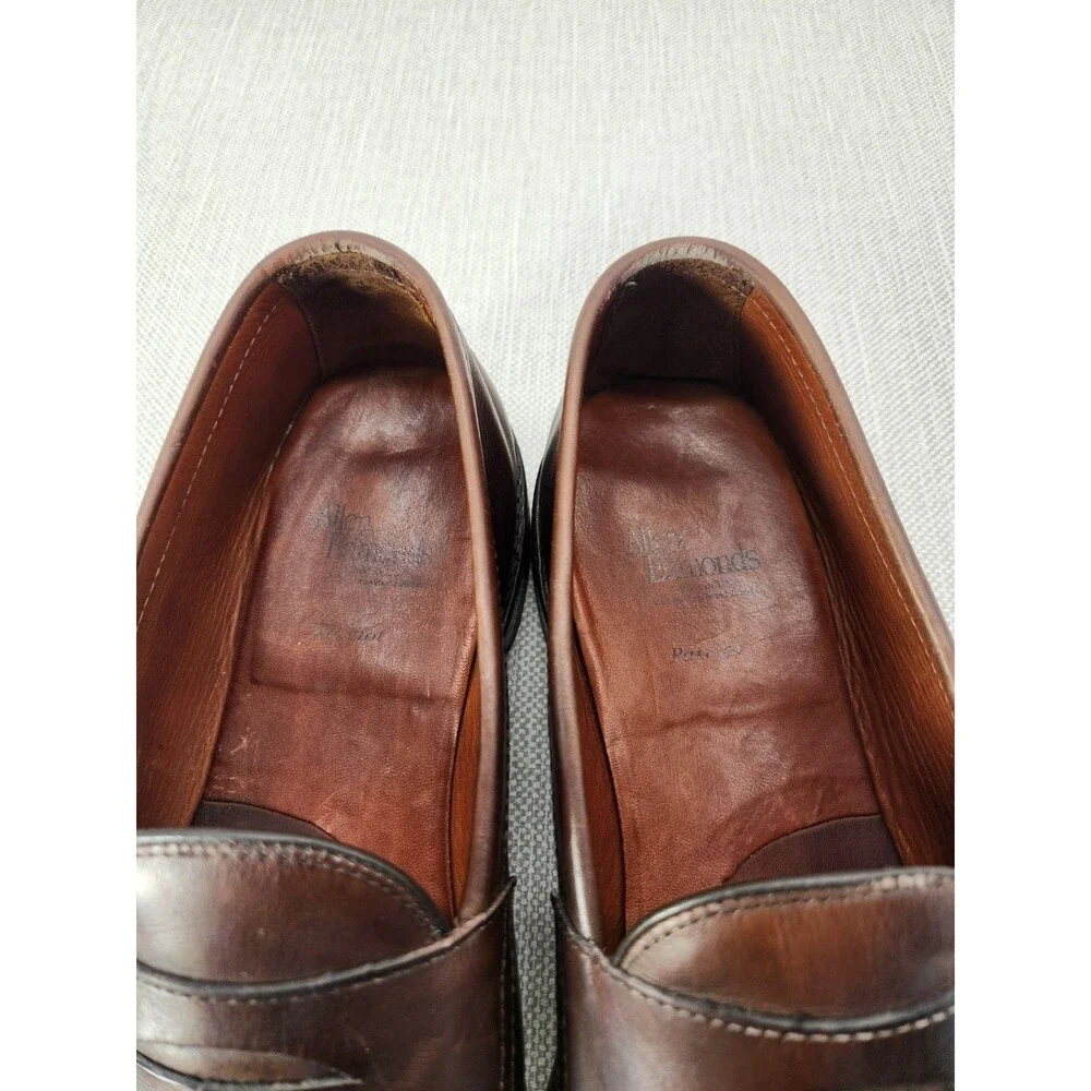 Allen Edmonds Patriot 11 3E Brown Leather Loafer Leather Dress Shoes Flaw EEE